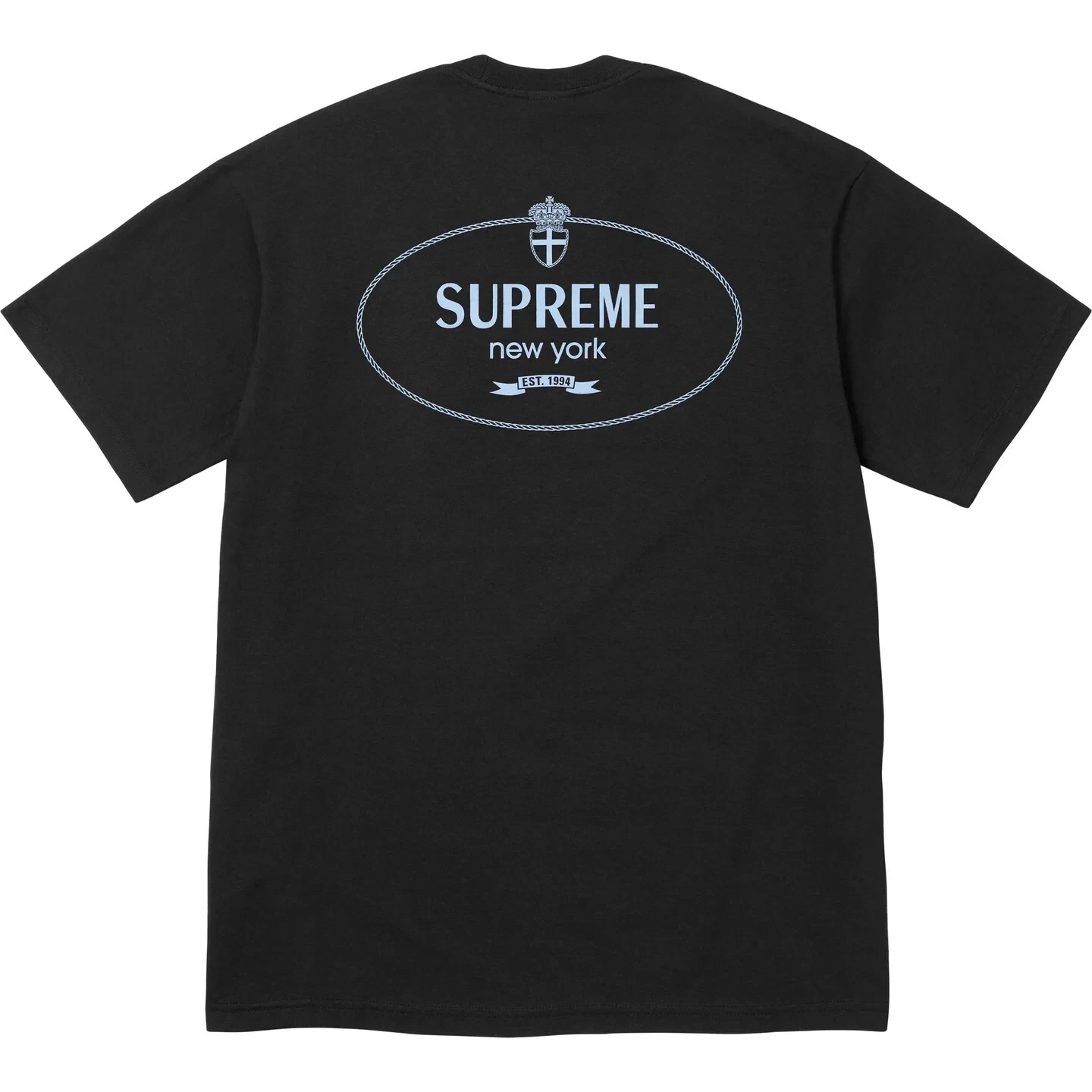 Tee shirt noir Supreme FW24 Crest Classic Logo taille XXL neuf EN MAIN