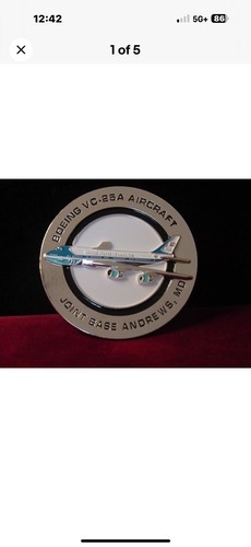 Presidential Boeing VC-25A JB Andrews Air Force One Challenge Coin - Picture 3 of 3