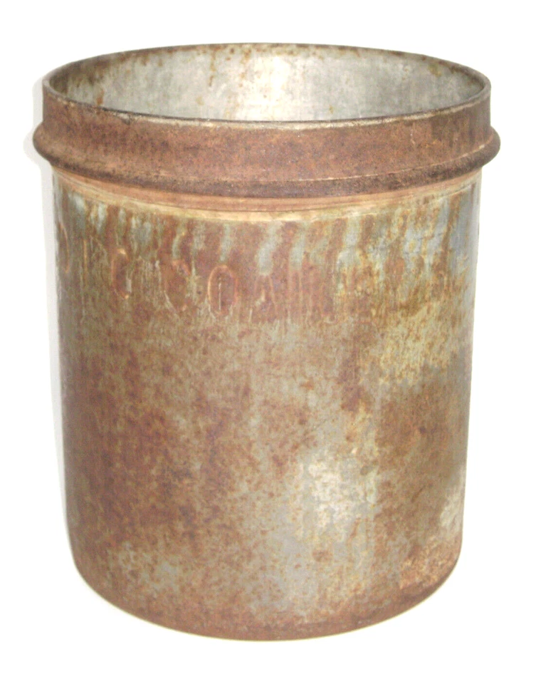 1930's Heavy Metal 10 Qt. Ice Cream Can Bucket Pail Arnold Ice Cream Co. - Image 2 of 4