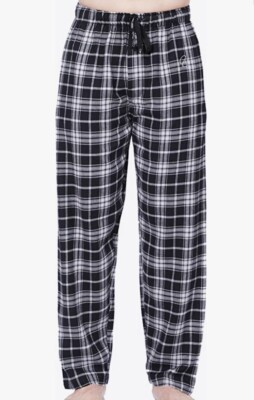 HERREN Schlafanzug reine Baumwolle kariert Flanell PJ Hose bequem elastisch super weich 449