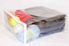 5 Pc Blanket Storage Bags Clear Zippered Vinyl Clothes Home Organization 15X18X8