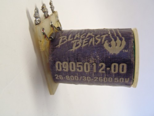 NOS BLACK BEAST FLIPPERAUTOMAT 0905012-00 COIL 26-800 30-2600 50V SLEEVE DIODEN - Bild 1 von 5