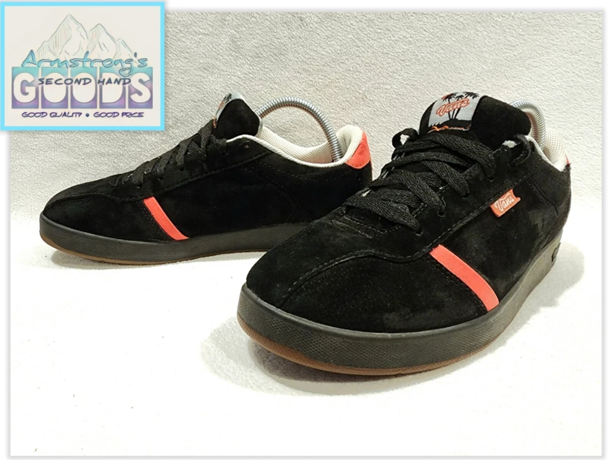 VANS Elise Leather Shoes Black Pink 49816 73 Low Top Women s Size 9