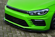 Bi Sonderaktion V2 Frontspoiler Schwert aus ABS für VW Scirocco R Facelift ABE
