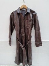 Tom Tailor Pu Leather Coat. Brown Size Uk 10. Rrp €70.