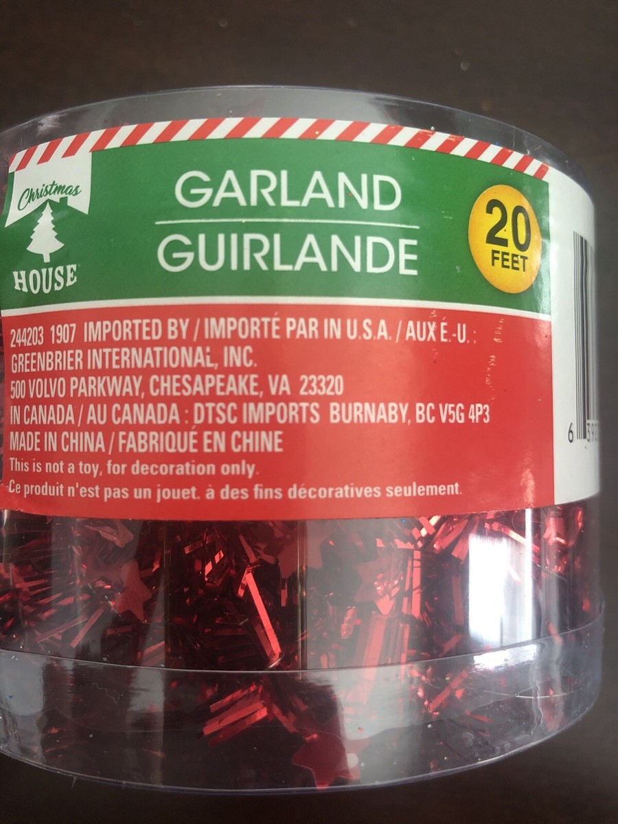 Garland 20 Feet Red | eBay
