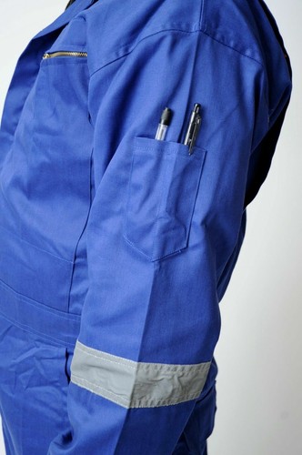 Men Unisex Hi Viz Reflective Zip Coverall Overalls Boiler Suit Safety Heavy Work - Picture 16 of 21