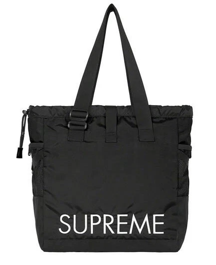 Supreme tote backpack black top