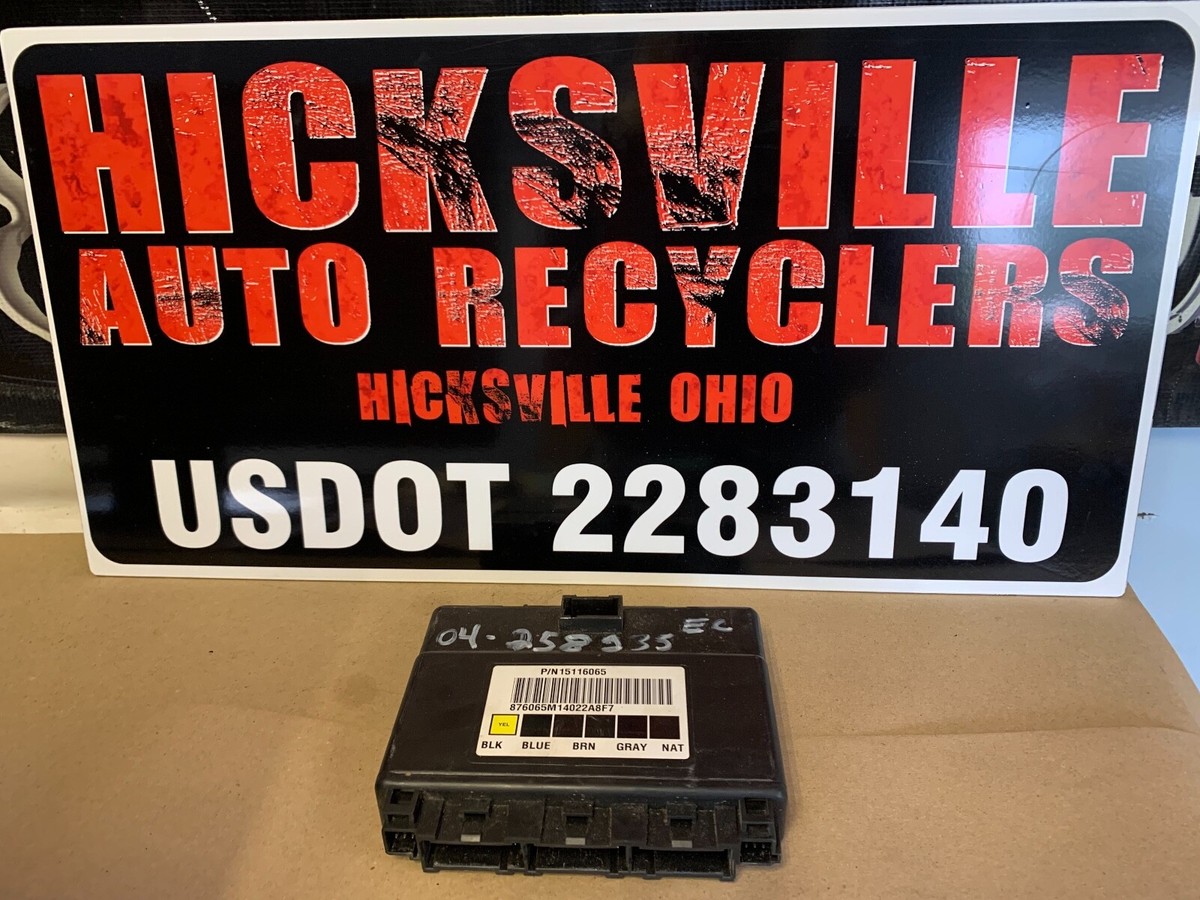 03 04 05 06 07 BCM Body Control Module Chevy Silverado GMC Sierra