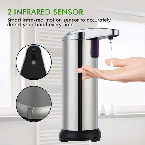 Automatic Touchless Soap Dispenser Motion Sensor Soap Dispenser Bathroom Kitchen - Picture 6 of 10
