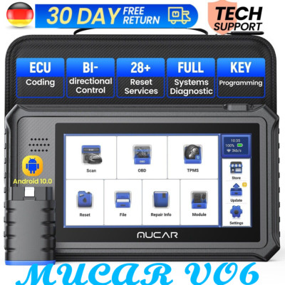 MUCAR VO6 OBD2 Diagnosegerät Auto Scanner Alle System 28 Reset Volle SYSTEM