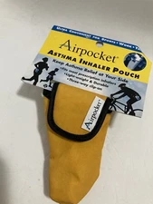 Airpocket ASTHMA INHALER POUCH, 3-Way Clip-On to Bag Belt Travel Case Carrier