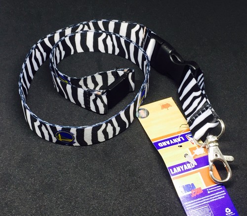 NBA Golden State Warriors Clip On Keychain Lanyard (zebra Print) - Picture 4 of 8