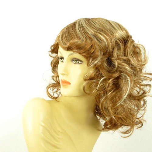 Perruque femme mi-longue blond foncé méché blond clair PRISCILIA F27613 - Imagen 2 de 8
