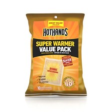 HotHands Body  Hand Super Warmers - Long Lasting 10 Individual Warmers, Tan