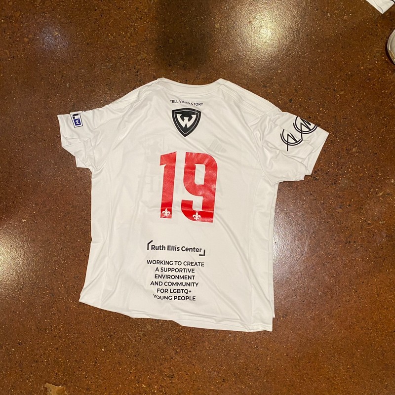 2026 Detroit City FC Player Worn Pride Kit - #  19 - SIZE: Womens Extra Large