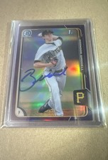 2015 Bowman Draft Chrome Brandon Waddell #77 Purple Refractor /250 (RC) Ip AUTO