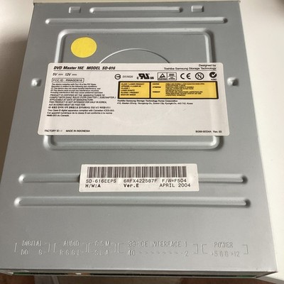 Internes DVD Laufwerk Samsung DVD Master 16E Modell SD-616 IDE 5,25 Zoll - UNGETESTET