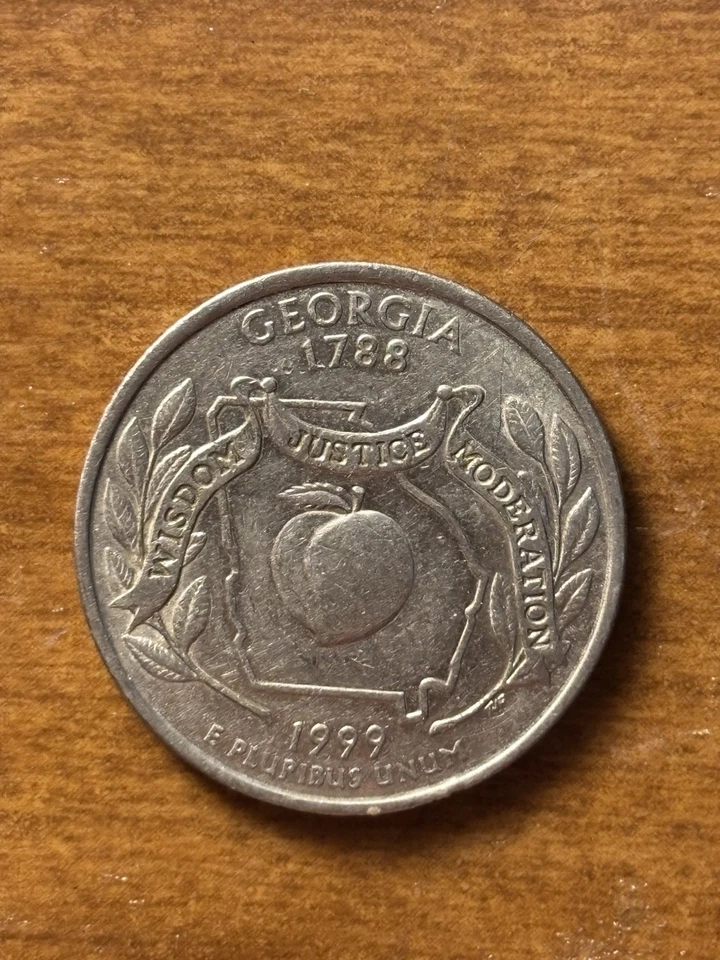 1999 Rare Georgia Quarter In Great Condition  - Image 2 of 2