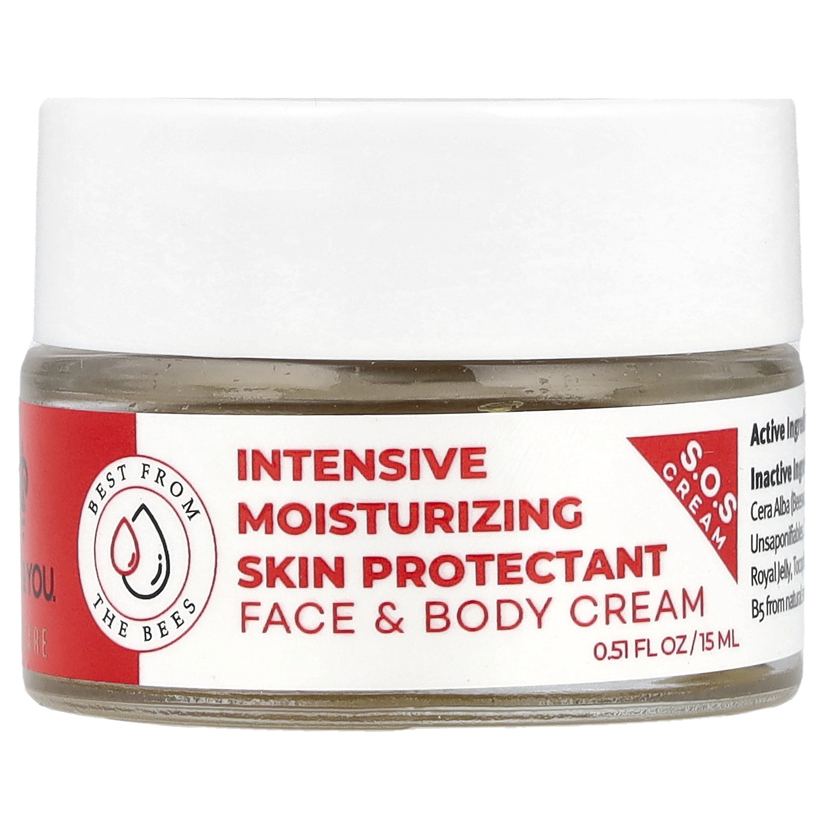 Intensive Moisturizing Skin Protectant Face - Body Cream, 0.51 fl oz (15 ml)