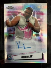 2021 Topps Chrome WWE Refractor Auto Keith Lee 166/199 #A-LEE