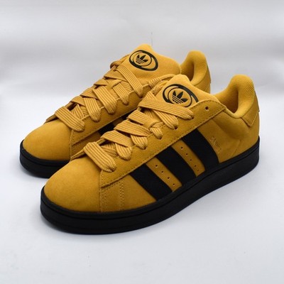 Adidas Originals Campus 00s Mens 10 Yellow Black Suede Sneakers Shoes JI3308 NEW