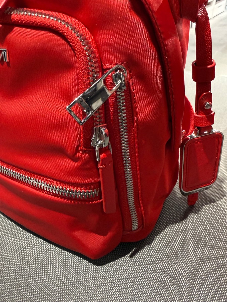 NEW Tumi Voyageur CELINA MINI 8.5” Nylon Backpack - TUMI RED | eBay