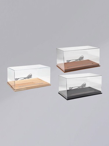 Diorama Acrylic Show Case Display Case With PU Leather Base For 1/18 Car ModelvS - Picture 13 of 19