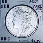 1921 BU GEM MORGAN SILVER DOLLAR UNC MS+++ U.S. MINT RARE COIN 9139