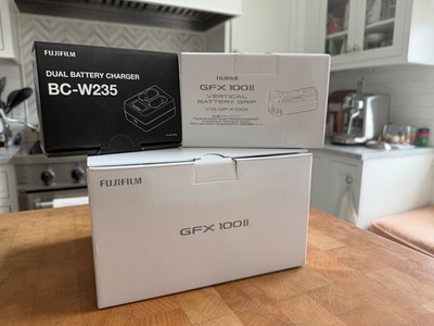 FUJI GFX 100 II WITH GRIP AND 4 BATTERIES/2CHARGERS