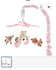 The Peanutshell Musical Crib Mobile For Girls 12 Lullabies Pink Forest Decor