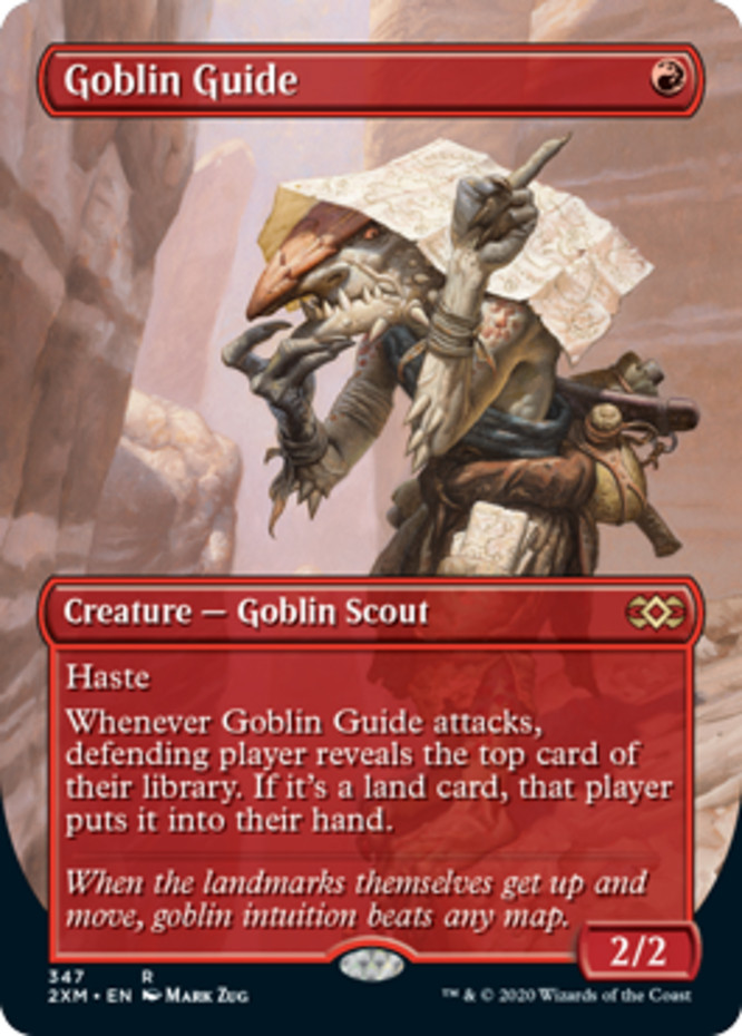 1x Goblin Guide ~~ Borderless Light Play, English Double Masters MTG Magic