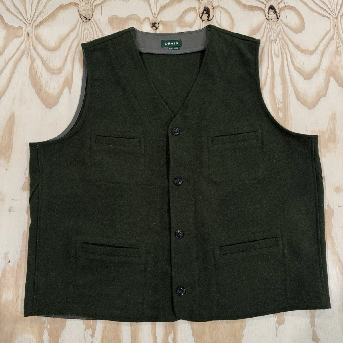 トップス 90s ORVIS hunting wool vest Orvis Vest Coats, Jackets & Vests Wool Outer Shell for Men for