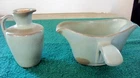 VINTAGE~FRANKOMA~PLAINSMAN~PITCHER~5"~838~LAZY BONES GRAVY~GS~WOODLAND MOSS?