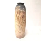 Antique Weller Pottery Etna Vase Thistle Motif Arts & Crafts Ohio #31