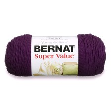 Bernat Super Value Yarn, 7 oz, Gauge 4 Medium Worsted, Mulberry