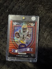 2021 Panini Prizm Draft Picks - Crusade Ja'Marr Chase #162 Red Ice Prizm (RC)