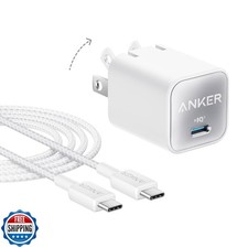 Anker Nano USB C Charger Block, 30W PIQ 3.0 Foldable iPhone Charg