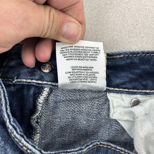 Miss Me Sunny Straight Jeans Damskie 28 Niebieskie DK 14C Mid Rise Stretch Denim - Zdjęcie 11 z 19