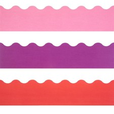 108 Feet Valentine's Day Bulletin Board Borders Red Pink Purple Scalloped Bor...