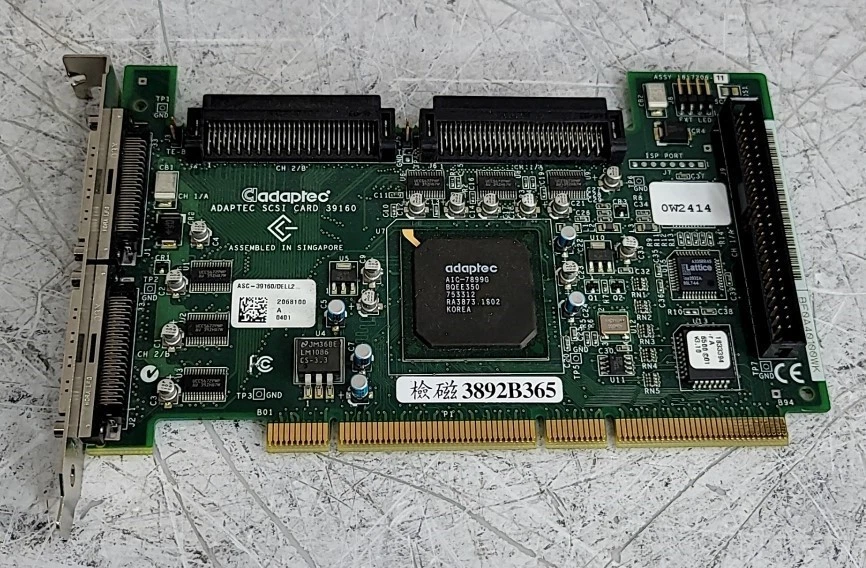 ADAPTEC SCSI Card 39160 ASC-39160/dell2 Controller Card PCI-X - Image 2 of 3