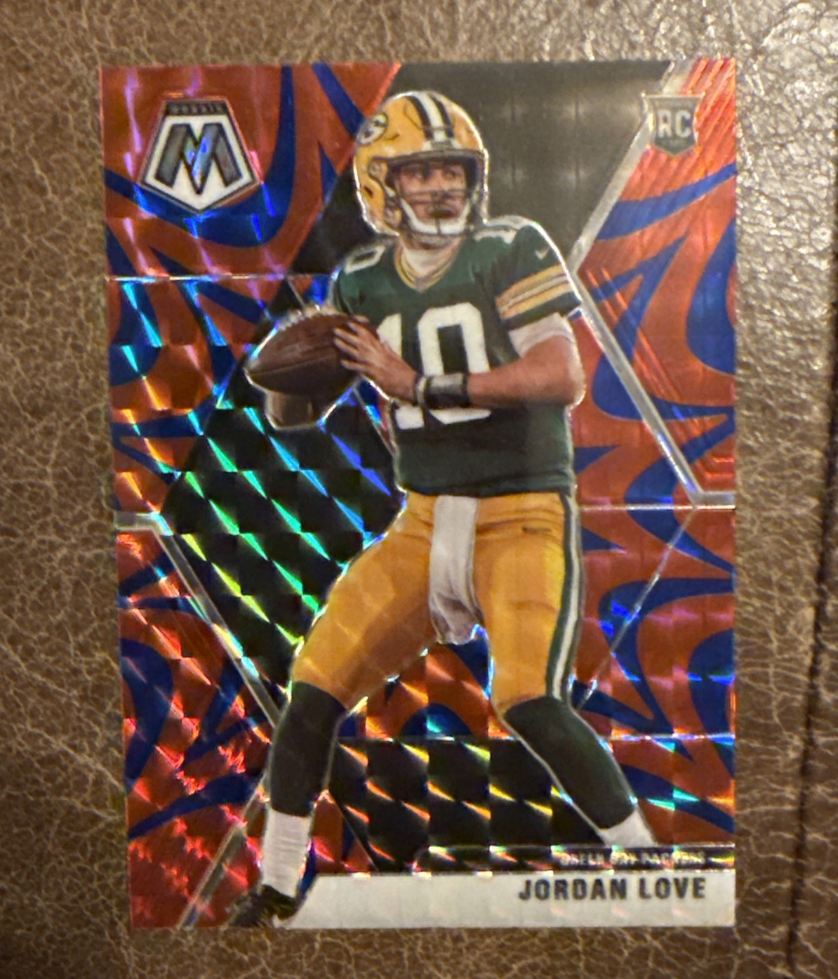 2020 Panini Mosaic - Rookies Jordan Love #211 Reactive Blue Mosaic Prizm (RC)