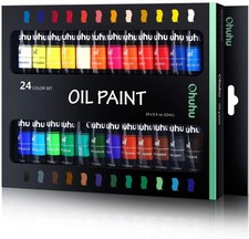 Ohuhu oil paint set 24color 12ml paint tube