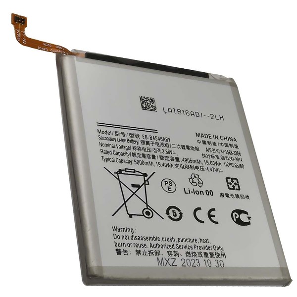 Avizar, Ersatzakku Galaxy A54 5G Li-Polymer 3.8V 5000Mah, Silber-image