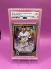 2025 Bowman Chrome Roki Sasaki Gold Refractor Rookie Auto PSA 9 /50 Dodgers