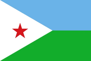 Djibouti Flag Self Adhesive Vinyl Sticker