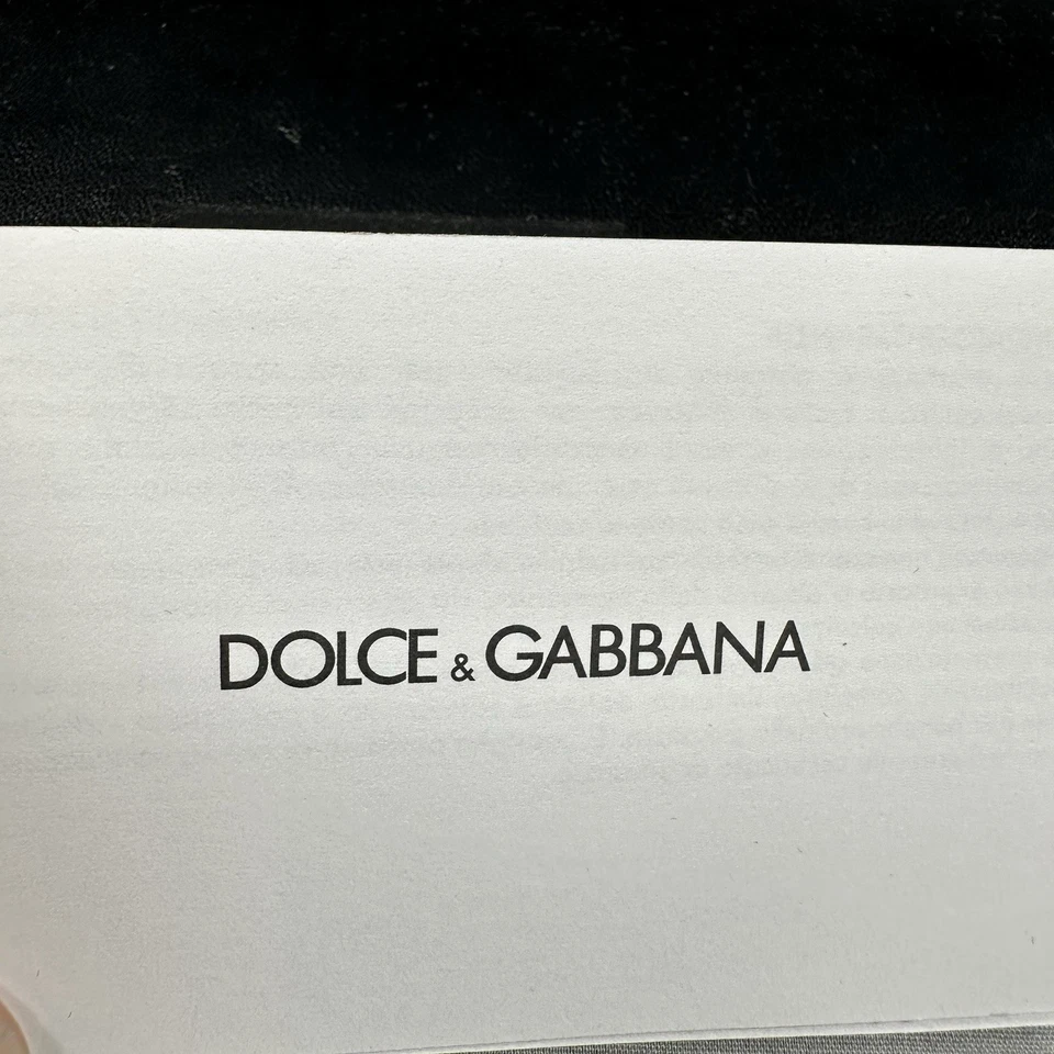 Dolce & Gabbana Black Leather Sunglass Case with Box & Booklet - Image 4 of 4