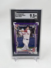 Marcelo Mayer 2021 Bowman Draft 1st Chrome Purple /250 BDC-174 SGC 9.5