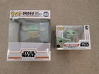 Lot of 2 - Funko Pop Star Wars The Mandalorian, The Child #378 and Grogu #485