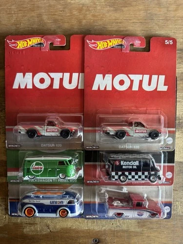 2023 Hot Wheels Pop Culture Vintage Oil Complete Set of 5 + 1 New Free Shipping